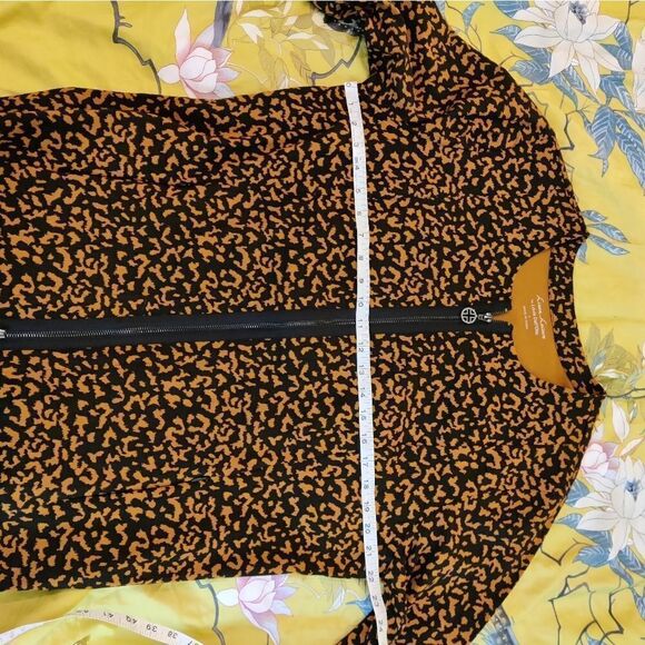 LOUIS Dell' Olio linea leisure leopard print zip jacket size l - Picture 5 of 8